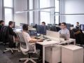 Trabajadores en las oficinas de Altia
