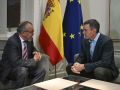 Pedro Sánchez (d), mantuvo este sábado un encuentro con el director general de la OMS, Tedros Adhanom Ghebreyesus, en la Moncloa.