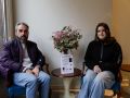 Rafael Cobas y Eva Cristina Puerta, en el local de la asociación Fibro Visibles en San Andrés