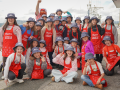El grupo de Capitán Mareas en la lonja de Sada