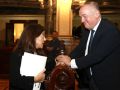 Inés Rey y Miguel Lorenzo, en un pleno