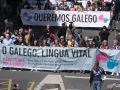 Manifestación da plataforma Queremos Galego