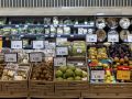 Vista del expositor de una frutería
