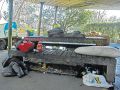 Campamento de sintecho en el parque de Santa Margarita, en diciembre del año pasado