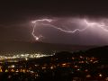 Tormenta en la noche del 24 de mayo sobre la ciudad de Vigo