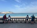 Cruceristas en las playas de A Coruña