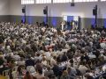 Los partidos apuran el paso a un año de las municipales en Galicia: de cerrar relevos a perfilar equipos y designar candidatos El líder del PPdeG, Alfonso Rueda, interviene durante la romería del partido en Ourense