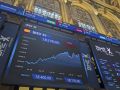 Uno de los paneles de la Bolsa española