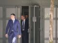 El expresidente del Gobierno José Luis Rodríguez Zapatero abandona la Audiencia Nacional tras casi tres horas de declaración