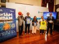 Gonzalo Castro, Luis Diz, Inés Rey, Luisa Varela y Antonio de Blas, en la presentación de la campaña