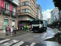 Un camión de la basura atropella a un peatón en San Andrés Un grupo de personas se congregó en el lugar del suceso