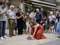 Lucía Veiga destapa su estrella en el Paseo de la Fama de Os Mallos