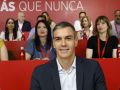 Sánchez denuncia el "atropello" a los derechos fundamentales de Zapatero y su familia El secretario general del PSOE, Pedro Sánchez, durante la reunión del Comité Federal