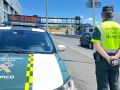 Control de la Guardia Civil en Oleiros