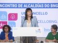 Ana Pontón (c), durante su intervención este miércoles en el primer encuentro municipal del Bloque