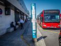 La evolución del autobús al Hospital de A Coruña: 25 años desde que el 17 llega al Chuac Llegada del 17 a la parada del Chuac,