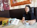 Silvia Penide, en la cafetería Doré
