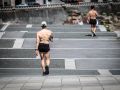 Los coruñeses sufrieron durante todo este fin de semana temperaturas superiores a los 30 grados