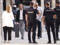 El juez Santiago Pedraz (2i) a su llegada a la Audiencia Nacional , el martes, donde reanuda la ronda de interrogatorios en el caso Leire