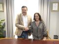 La alcladesa, Inés Rey, y el presidente de la Diputación, Valentín González Formoso, firman un convenio para la OSG