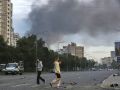 Una nube de humo se alza en Kiev tras un ataque ruso
