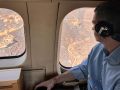 Pedro Sánchez ve desde el aire los efectos del incendio de Los Gallardos, este lunes