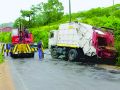 Accidente camión de recogida de basura