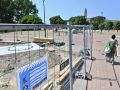 Obras en el entorno de la Torre para instalar la estatua de los hermanos de la Lejía