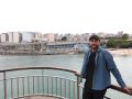 Alberto Vázquez, en San Amaro, con Monte Alto detrásFotos para la entrevista a Alberto Vázquez