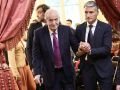 El rey emérito, durante un acto oficial en Francia en abril