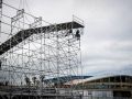Montaje del escenario del Festival Noroeste