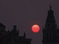 Puesta de sol vista desde la mezquita de Córdoba el pasado 26 de julio