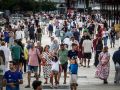 El paseo del Parrote, este domingo, lleno de personas