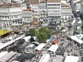 Imagen de archivo de la García Irmáns un Día de San Roque, con todas las atracciones en O Campo
