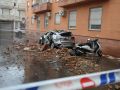 Vista de daños provocados por el terremoto este sábado, en Armilla (Granada)