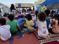 Aprobado el reparto de 25 millones para menores migrantes en Ceuta sin apoyo de Vox Decenas de madres, jóvenes y niñas que han decidido establecerse, de manera temporal para sentirse más seguras, en el espacio habilitado por la Asociación de Vecinos de Sidi Embarel, en Ceuta En las fotos aparecen mujeres que están durmiendo en el espacio habilitado por la Asociación de Vecinos de Sidi Embarel, un campo de fútbol al aire libre donde han colocado algunas tiendas de campaña, mantas y alfombras. Hay más de 300 mujeres cada noche ahí. EFE/Laura Rincón