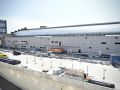 La nueva fachada lateral de la estación de tren de A Coruña