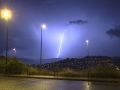Un rayo en la ciudad de Vigo el pasado domingo