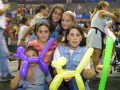 Niños participantes en la fiesta de final del verano en A Coruña en 2001