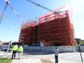 El edificio de viviendas municipal en Xuxán se retrasa un año Obra del edificio de 50 viviendas municipal en Xuxán