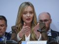 La Xunta pide al Gobierno "control de fronteras" y defiende el "retorno" de los menores que permanecen en Ceuta La conselleira de Política Social, Fabiola García, en una presentación en Santiago de Compostela