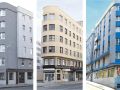 Los edificios de la avenida de Oza número 70 y 88, y el de Juan Montes número 8