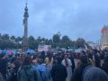 Decenas de personas se concentraron en el Obelisco