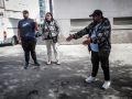 Afectados por el incidente del 092 con el spray en el lugar de los hechosAfectados por el incidente del 092 con un espray revela el problema del mal estacionamiento en la parte alta de OrillamarEn el grupo de vecinos que roció el policía había una niña que resultó afectada por la nube de gas pimienta