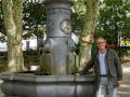 Ramón Barros, en la plaza de Azcárraga