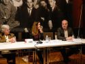 Ana Romero Masiá, María Lopo y Gonzalo Castro, ayer, en la presentación de ‘O exilio intelectual de Santiago Casares Quiroga’