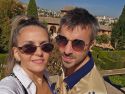 Kelly y Sergio, durante un viaje reciente a Italia