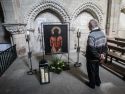 Cuadro de Ecce Homo expuesto en la iglesia de San Francisco de Betanzos