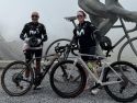 Isaura Toja y Óscar Cambón en el Tourmalet
