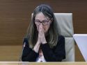 María Amparo Puchades, este jueves, durante su comparecencia en la comisión de la dana en el Congreso